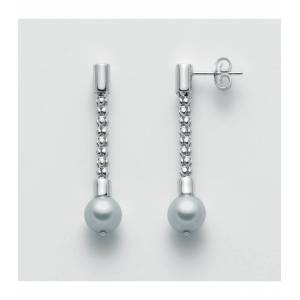 ORECCHINI DI PERLE MILUNA COLLEZIONE MISS ITALIA IN ARGENTO 925% PER2410 - 1