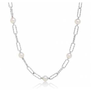 COLLANA DI PERLE MILUNA COLLEZIONE MISS ITALIA IN ARGENTO 925% PCL6066 - 1