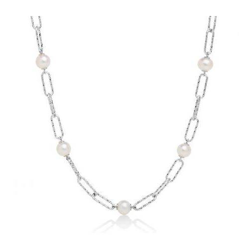 COLLANA DI PERLE MILUNA COLLEZIONE MISS ITALIA IN ARGENTO 925% PCL6066 - 1