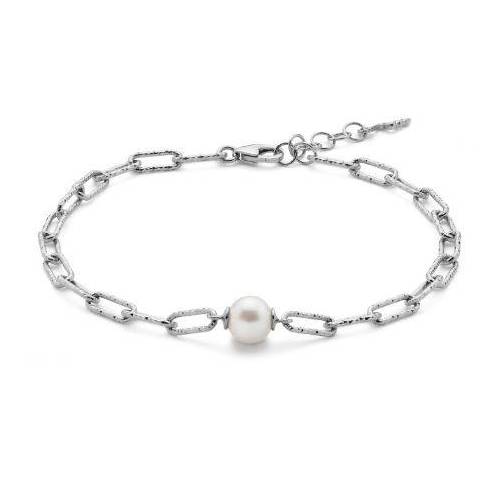 BRACCIALE DI PERLE MILUNA COLLEZIONE MISS ITALIA IN ARGENTO 925% PBR3140B - 1