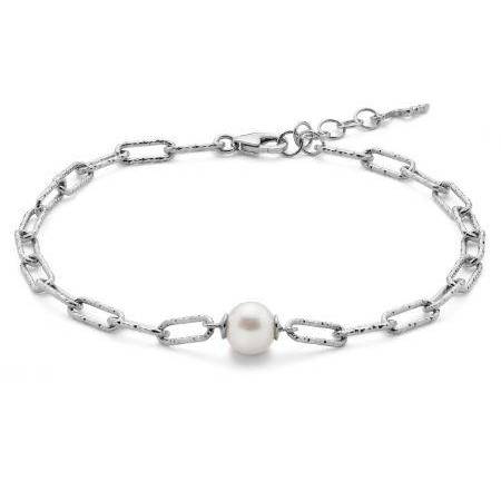 BRACCIALE DI PERLE MILUNA COLLEZIONE MISS ITALIA IN ARGENTO 925% PBR3140B - 1
