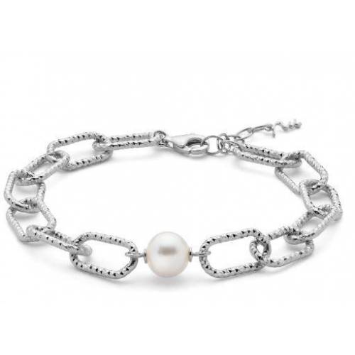 BRACCIALE DI PERLE MILUNA COLLEZIONE MISS ITALIA IN ARGENTO 925% PBR3203B - 1