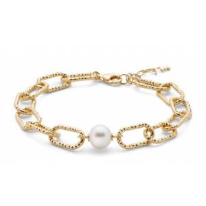 BRACCIALE DI PERLE MILUNA COLLEZIONE MISS ITALIA IN ARGENTO DORATO 925% PBR3203G - 1