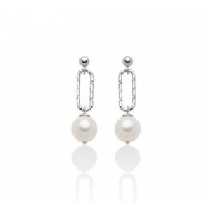 ORECCHINI DI PERLE MILUNA COLLEZIONE MISS ITALIA IN ARGENTO 925% PER2513B - 1