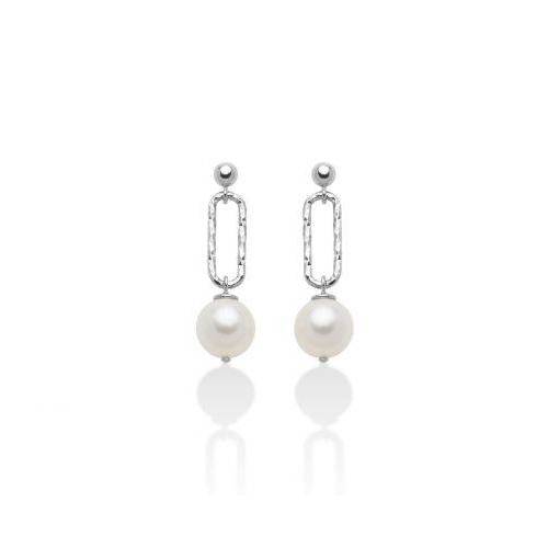 ORECCHINI DI PERLE MILUNA COLLEZIONE MISS ITALIA IN ARGENTO 925% PER2513B - 1