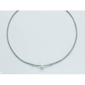 COLLANA CON PERLA MILUNA COLLEZIONE MISS ITALIA IN ARGENTO 925% PCL5797 - 1