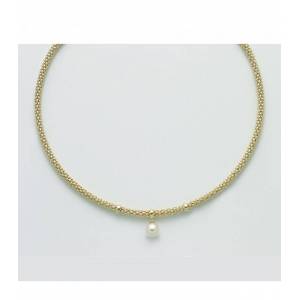 COLLANA CON PERLA MILUNA COLLEZIONE MISS ITALIA IN ARGENTO DORATO 925% PCL5833G - 1