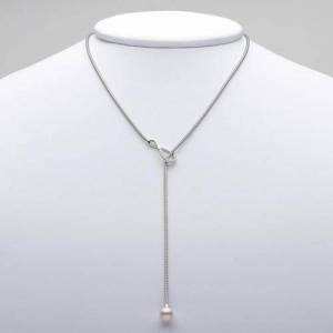 COLLANA CON PERLA MILUNA IN ARGENTO 925% E TOPAZI PCL6046 - 1