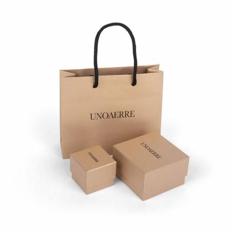 ORECCHINI UNOAERRE Donna SEMI-CERCHIO Comma Placcato In Argento BRONZO Argentato - 2