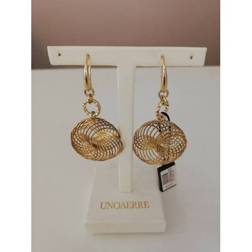ORECCHINI Donna UNOAERRE in Ottone DORATO placcato in oro 24 kt - 1