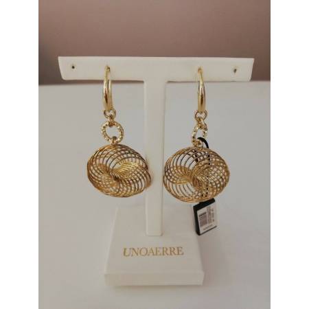 ORECCHINI Donna UNOAERRE in Ottone DORATO placcato in oro 24 kt - 1