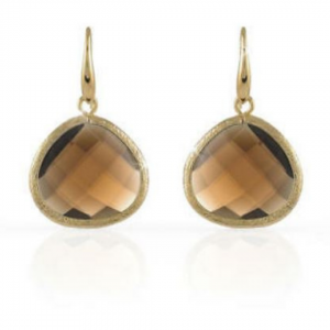 ORECCHINI UNOAERRE Donna Pendenti Bronzo Dorato Placcato Oro Giallo Con Pietre - 1