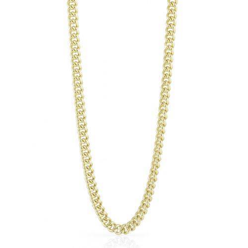 COLLANA UNOAERRE Donna Lunga Catena GRUMETTA Mini Placcato Oro 24K BRONZO Dorato - 1