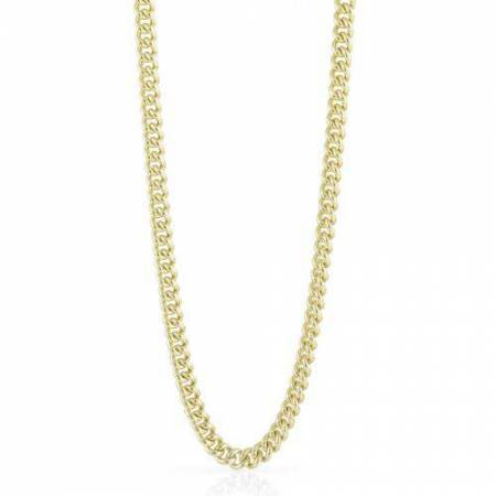 COLLANA UNOAERRE Donna Lunga Catena GRUMETTA Mini Placcato Oro 24K BRONZO Dorato - 1