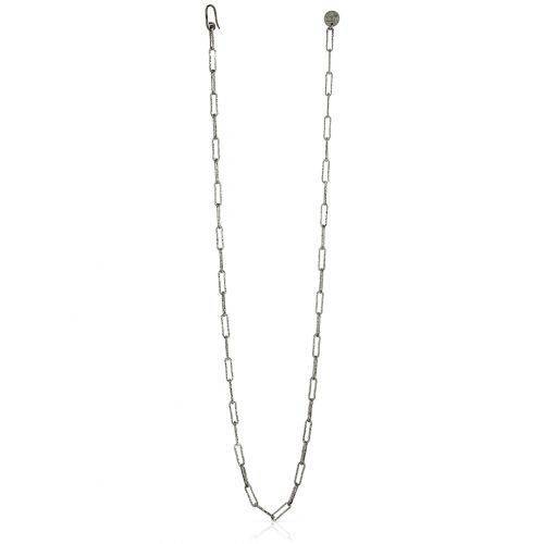 COLLANA UNOAERRE Donna Catena Paper Clip Placcato Argento 925% BRONZO Argentato - 1