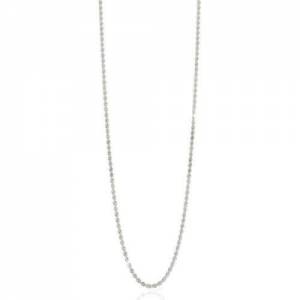 UNOAERRE COLLANA LUNGA CATENA CORDA A UN FILO OTTONE ARGENTATO PLACCATO IN ORO - 1