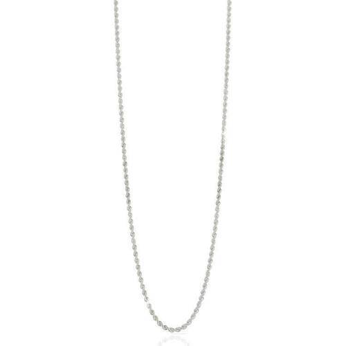 UNOAERRE COLLANA LUNGA CATENA CORDA A UN FILO OTTONE ARGENTATO PLACCATO IN ORO - 1