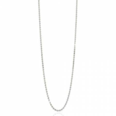 UNOAERRE COLLANA LUNGA CATENA CORDA A UN FILO OTTONE ARGENTATO PLACCATO IN ORO - 1