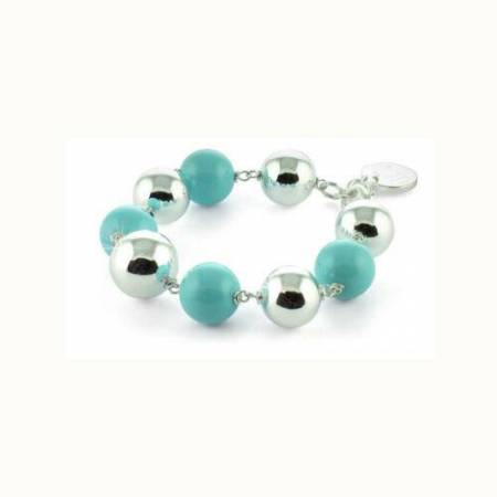 Bracciale donna Unoaerre in bronzo argentato placcato in oro 24kt - 1