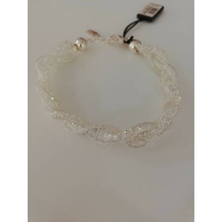 Bracciale Donna UNOAERRE in Ottone ARGENTATO placcato in oro 24 kt regolabile - 1