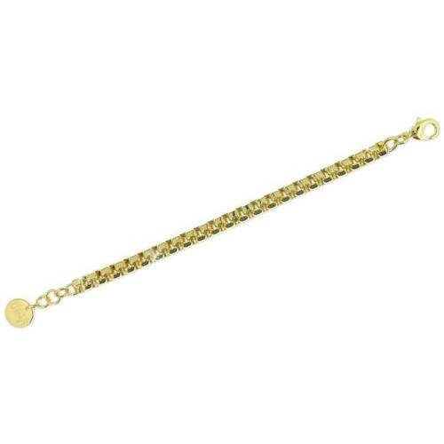 UNOAERRE BRACCIALE FIRMATO DONNA OTTONE DORATO ORO CATENA VENEZIANA REGOLABILE - 1