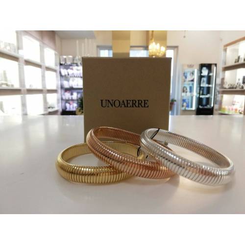Bracciale DONNA UNOAERRE in ottone ARGENTO,DORATO E ROSE' placcato in ORO 24 kt - 1
