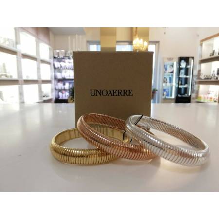 Bracciale DONNA UNOAERRE in ottone ARGENTO,DORATO E ROSE' placcato in ORO 24 kt - 1