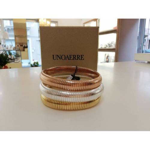 Bracciale DONNA UNOAERRE in ottone ARGENTO,DORATO E ROSE' placcato in ORO 24 kt - 2