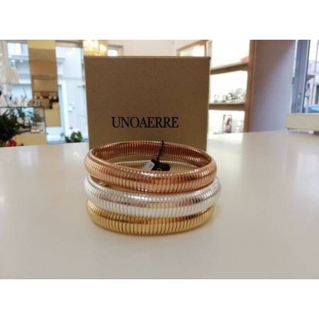Bracciale DONNA UNOAERRE in ottone ARGENTO,DORATO E ROSE' placcato in ORO 24 kt - 2