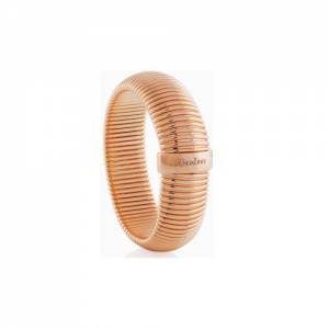 BRACCIALE UNOAERRE RIGIDO Donna Ottone ROSATO Placcato In ORO Rosa  - 1 2