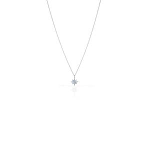 Collana donna Unoaerre con pendente centrale di zirconi a stella in argento 925% - 1