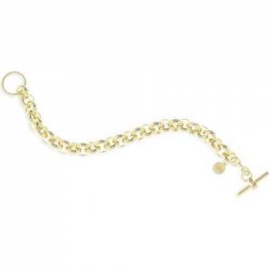BRACCIALE UNOAERRE Donna Catena Rolo' In BRONZO Dorato Placcato Oro Giallo 24 KT - 1