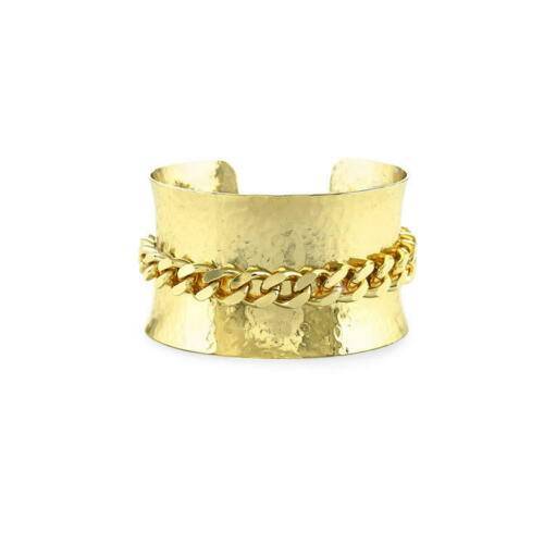 BRACCIALE UNOAERRE RIGIDO Aperto Fascia Donna Ottone DORATO Placcato In Oro - 1