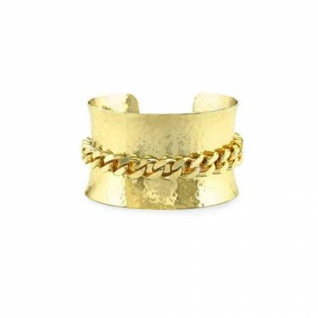 BRACCIALE UNOAERRE RIGIDO Aperto Fascia Donna Ottone DORATO Placcato In Oro - 1