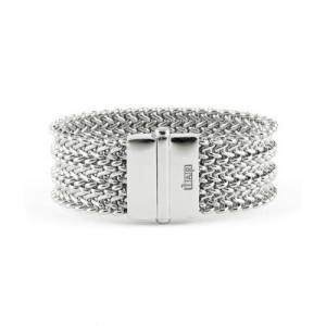 BRACCIALE UNOAERRE Donna Rigido Chicco Di Riso In BRONZO Argentato Argento 925% - 1