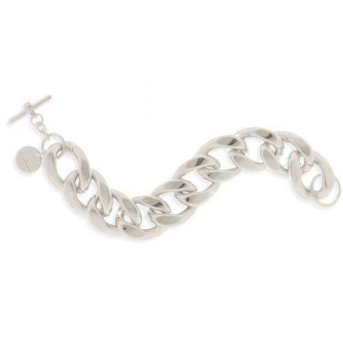 BRACCIALE UNOAERRE Donna Catena Grumetta In BRONZO Argentato Placcato Argento 925 - 1