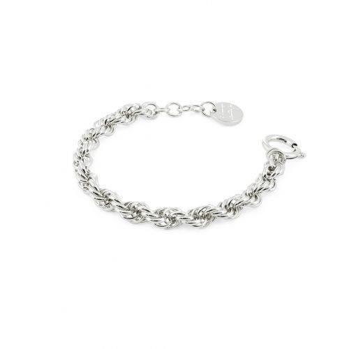 BRACCIALE UNOAERRE Donna BRONZO CORDA Argentato Placcato Oro 24 Karati - 1