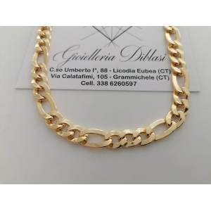 COLLANA Uomo Donna Unisex ORO GIALLO 18 Kt 750% Collier Maglia CATENA Girocollo - 1