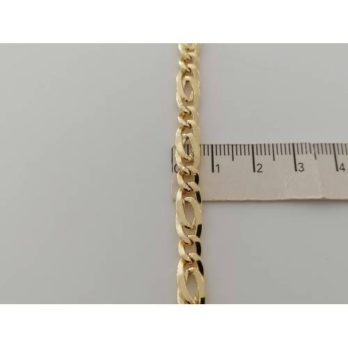 COLLANA Uomo Donna Unisex ORO GIALLO 18 Kt 750% Collier Maglia CATENA Girocollo - 3