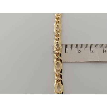 COLLANA Uomo Donna Unisex ORO GIALLO 18 Kt 750% Collier Maglia CATENA Girocollo - 3