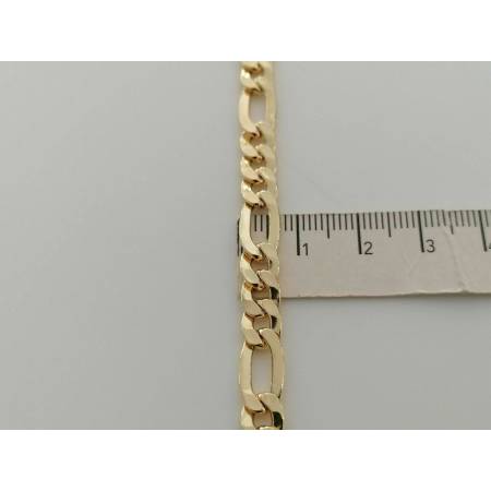 COLLANA Uomo Donna Unisex ORO GIALLO 18 Kt 750% Collier Maglia CATENA Girocollo - 3