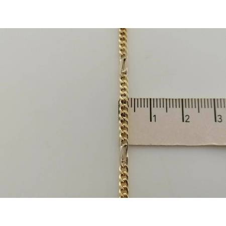 COLLANA Collier CATENA Girocollo ORO 18 KT 750% GIALLO BIANCO Maglia Uomo Donna - 3