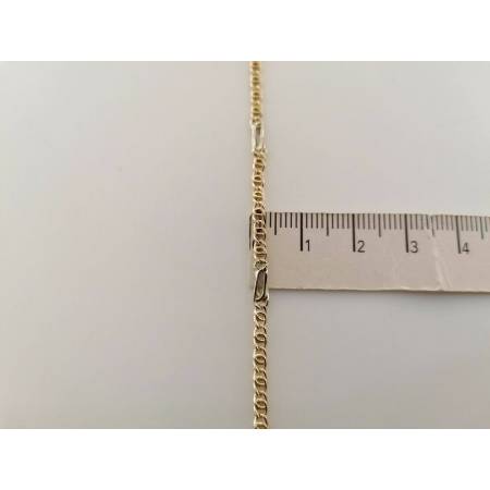 COLLANA Collier Catena ORO Bicolore GIALLO BIANCO 18Kt 750% Uomo Donna Girocollo - 3