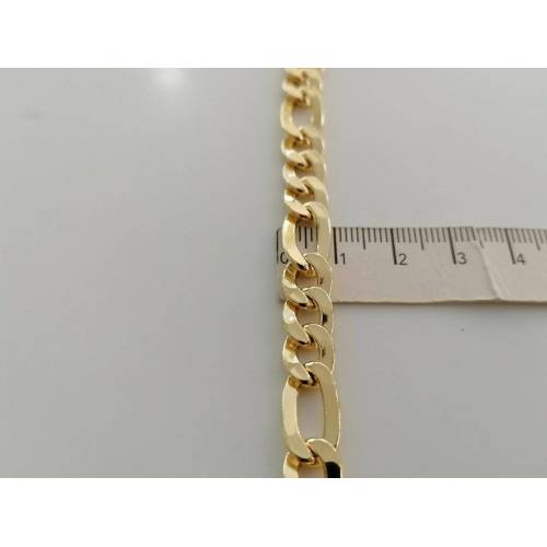 BRACCIALE Uomo Donna Unisex ORO GIALLO 18 Karati 750%/1000 Maglia CATENA Italia - 3