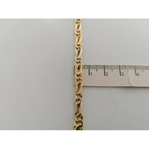 BRACCIALE In ORO 18 Karati 750% Uomo Donna Bicolore GIALLO BIANCO Maglia Catena - 3