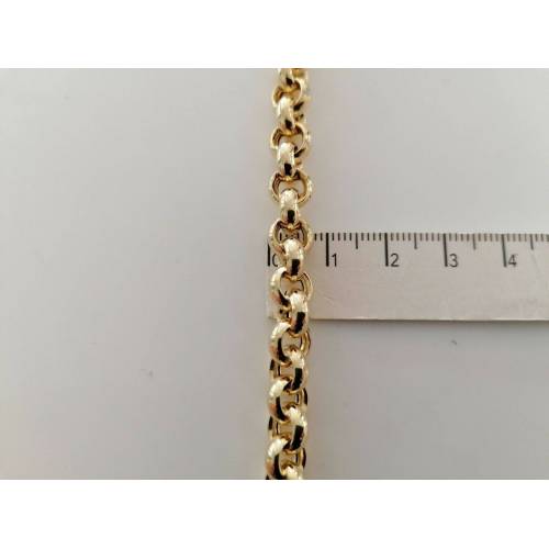 BRACCIALE Donna ORO GIALLO 18 Karati 750%/1000 Maglia CATENA Rolò Made In Italy - 3