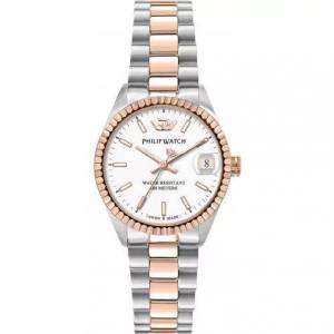 OROLOGIO PHILIP WATCH CARIBE DONNA Acciaio Argento Rose Gold Datario R8253597580 - 1