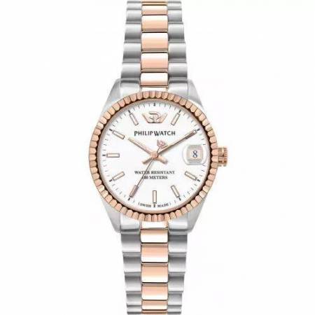 OROLOGIO PHILIP WATCH CARIBE DONNA Acciaio Argento Rose Gold Datario R8253597580 - 1