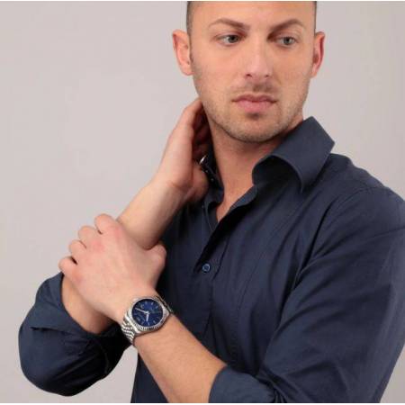 OROLOGIO PHILIP WATCH CARIBE Acciaio Uomo Argento Blu Multifunzione R8253597059 - 2