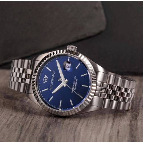 OROLOGIO PHILIP WATCH CARIBE Acciaio Uomo Argento Blu Multifunzione R8253597059 - 5